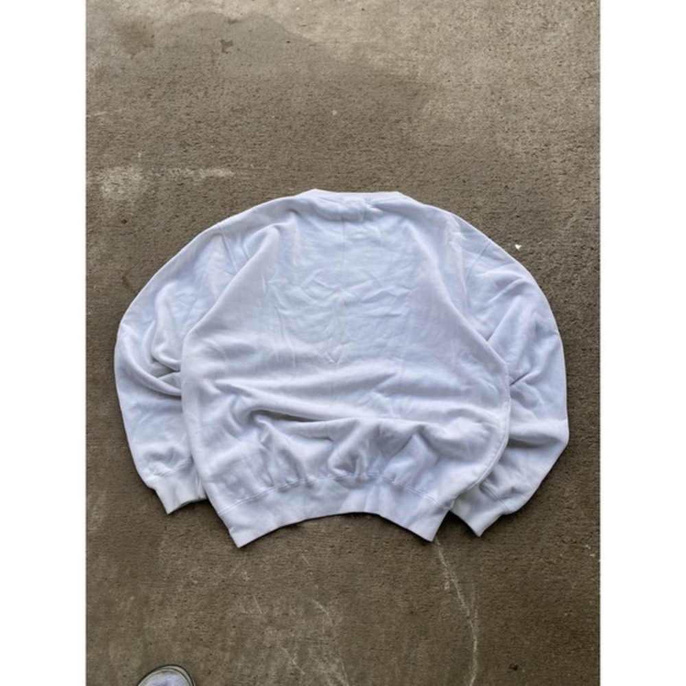Vintage GAP Sport Sweatshirt Mens XL White Reebok Graphic Pullover Fleece 90s - Picture 9 of 10